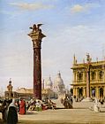 Edward Pritchett Canvas Paintings - The Piazetta St Marks Venice